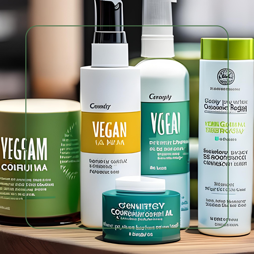 A picture of an organic farm with fields of flowers and herbs, symbolizing the emphasis on sustainably sourced and organic ingredients in modern ethical beauty products.